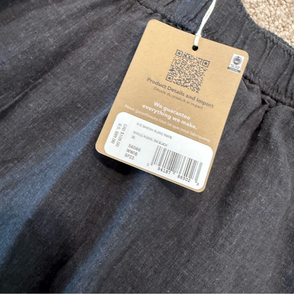 Women’s Size XS Patagonia Garden Island Pants Black - Picture 8 of 9